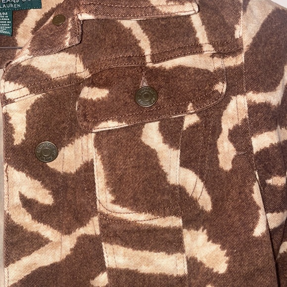 Lauren Ralph Lauren Animal Print Denim Jacket - Picture 3 of 6